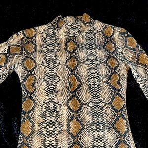 Snake skin bodysuit